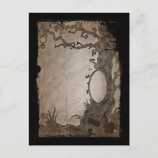 スノーホワイトの魔法鏡ツリー ポストカード (正面)