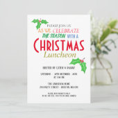 スノーホワイトクリスタルクリスマスランチョン招待状 招待状 (スタンド正面)