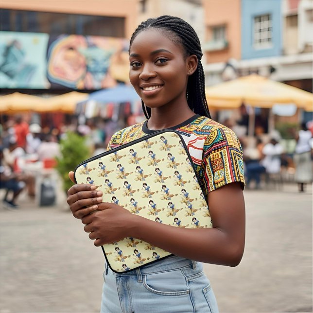 スノーホワイトラップトップスリーブ ラップトップスリーブ (クリエイターアップロード済み)