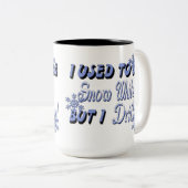 スノーホワイト引用文女子ユーモアマグ ツートーンマグカップ (正面右)