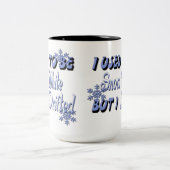 スノーホワイト引用文女子ユーモアマグ ツートーンマグカップ (中央)