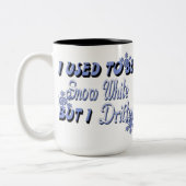 スノーホワイト引用文女子ユーモアマグ ツートーンマグカップ (左)