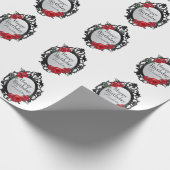 スノーホワイト魔法鏡とリンゴ ラッピングペーパー (角)