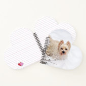 スノーホワイト・ウェスティ・ドッグ写真ノートブック ノートブック (内部)