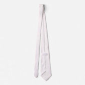 スノーホワイトFFFAFAカラー無地のデザイン ネクタイ (裏面)