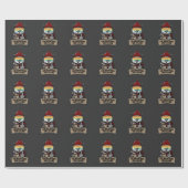 スノーボおもしろいードスキーキャットスノーゴーグル山 ラッピングペーパー (フラット)