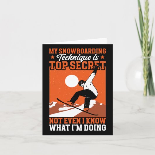 スノーボおもしろいードマイスノーボード技術 カード (正面)