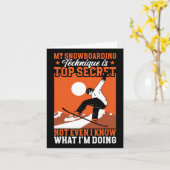 スノーボおもしろいードマイスノーボード技術 カード (黄色い花)