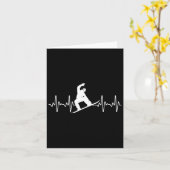 スノーボおもしろいードラバーアート女子男性へスノーボア カード (黄色い花)