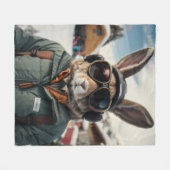 スノーボお洒落ードバニー フリースブランケット (正面(横))