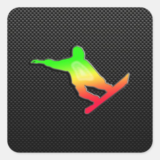 スノーボお洒落ード スクエアシール (正面)