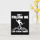 スノーボカッコいいードアート女子男性へスノーボード雪 カード (黄色い花)