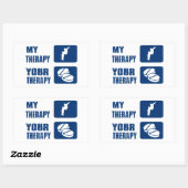 スノーボカッコいいードデザイン 長方形シール (シート)