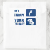 スノーボカッコいいードデザイン 長方形シール (バッグ)