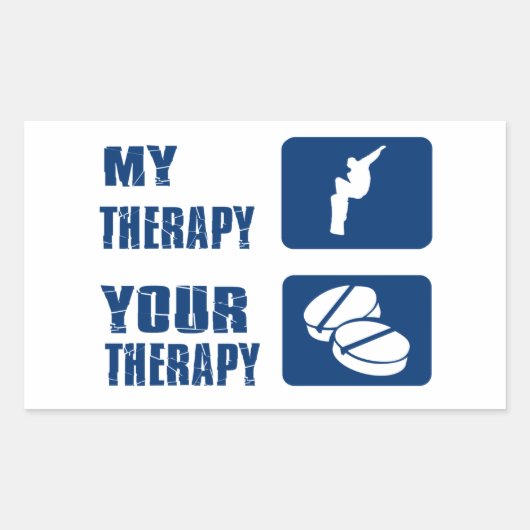 スノーボカッコいいードデザイン 長方形シール (正面)