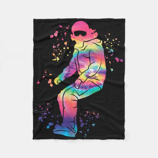 スノーボカラフルードスノーボードスノーボード35 フリースブランケット (正面)