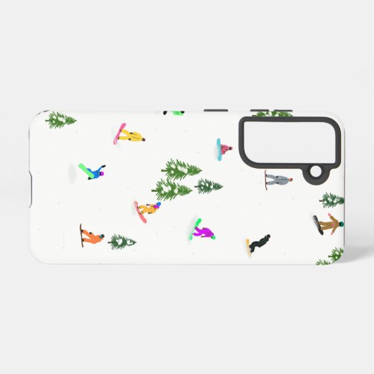 スノーボモダンードイラストレーション SAMSUNG GALAXYケース (裏面横)