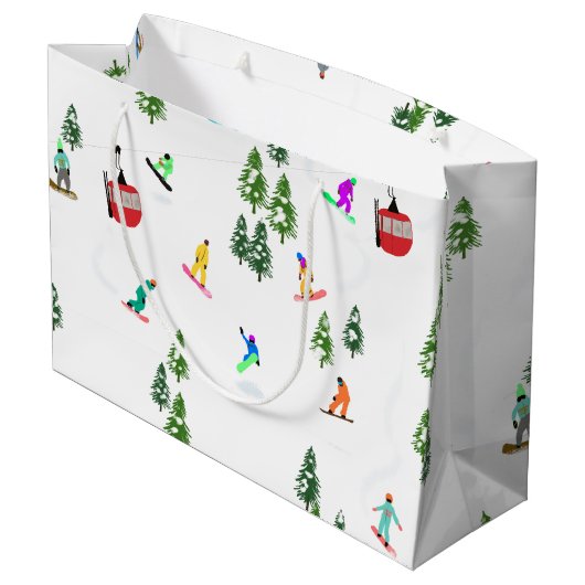 スノーボモダンードボード ラージペーパーバッグ (裏面アングル)