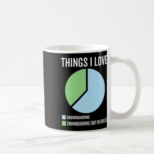 スノーボーおもしろいディングスポーツホブ コーヒーマグカップ (右)