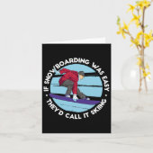 スノーボーもしディングは簡単で、彼らはスキーと呼ぶだろう – F カード (黄色い花)