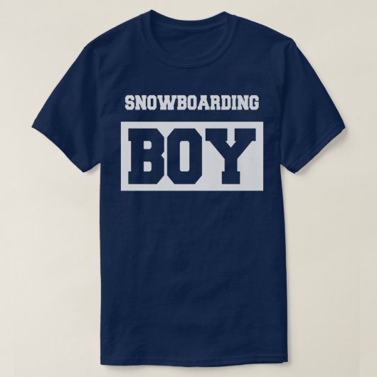 スノーボーイスノーボーディングスノーボーダー Tシャツ (デザイン正面)