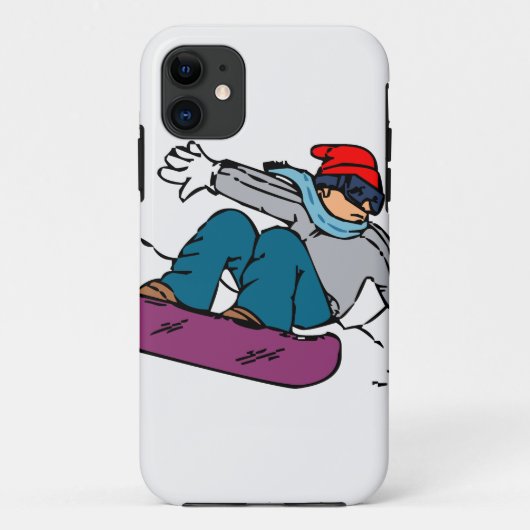 スノーボーカッコいいダー |スノーボード・ギフト | winter love Case-Mate iPhoneケース (裏面)