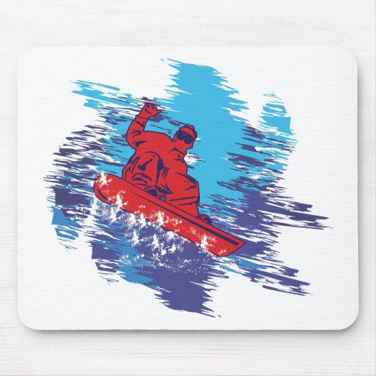 スノーボーカッコいいダー マウスパッド (正面)