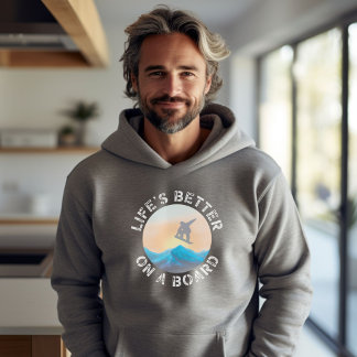 スノーボークールドフード付きスウェットシャツスウェットシャツ パーカ