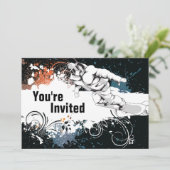 スノーボーグランジド誕生日パーティーへの招待 招待状 (スタンド正面)