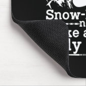 スノーボーダーおもしろい定義スノーボーディング冬S マウスパッド (コーナー)