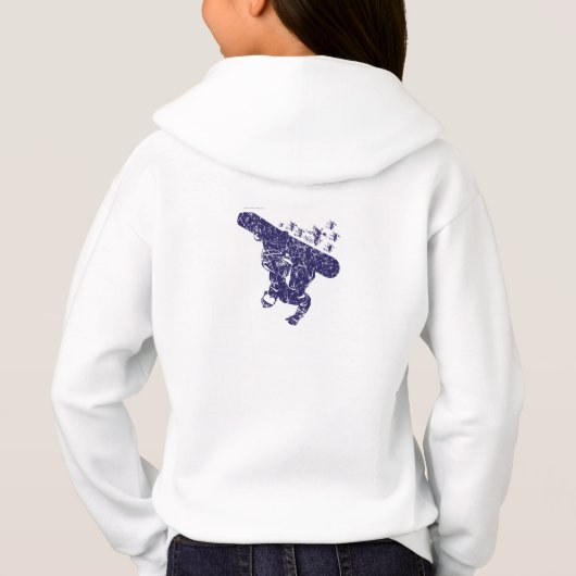 スノーボーダーが雪上を漂流 (裏面)