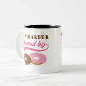 スノーボーダーのおもしろいなギフト ツートーンマグカップ (正面左)