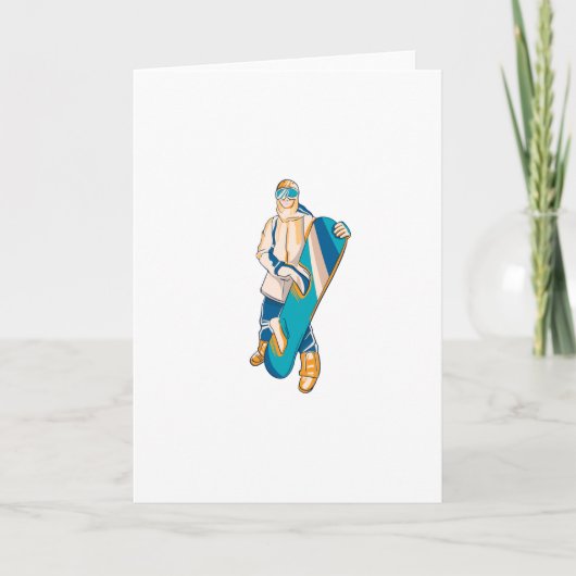 スノーボーダーの人々 カード (正面)