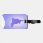 スノーボーダーの荷物のラベル ラゲッジタグ (裏面横)