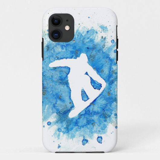 スノーボーダーは電話箱を跳びます Case-Mate iPhoneケース (裏面)