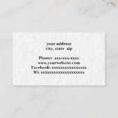 スノーボーダーまたはスキー 名刺 (裏面)