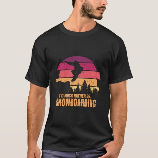 スノーボーダーむしろスノーボーディングだ Tシャツ (正面)