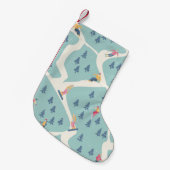 スノーボーダーやスキーヤーはスキー場に乗る。ペ スモールクリスマスストッキング (正面 (吊り時))