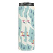 スノーボーダーやスキーヤーはスキー場に乗る。ペ タンブラー (裏面)