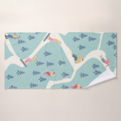 スノーボーダーやスキーヤーはスキー場に乗る。ペ バスタオル (バスタオル)