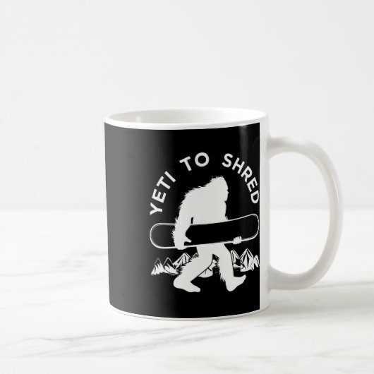 スノーボーダーイエティTシャツ コーヒーマグカップ (右)