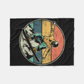 スノーボーダーエクストリームスポーツスノーボーダーデザイン フリースブランケット (正面(横))