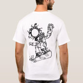 スノーボーダーガール Tシャツ (裏面)