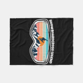 スノーボーダークロススノーボーディングゴーグルとしてスノーボーダー フリースブランケット (正面(横))