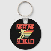 スノーボーダーサプライズスキーゲレンデギアバケーションスノーブ キーホルダー (正面)