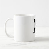 スノーボーダーシルエット コーヒーマグカップ (左)