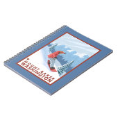 スノーボーダーシーン – 山ベイカー,ワシントン ノートブック (左側)