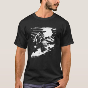 スノーボーダースケッチスノーボーディングスロープ Tシャツ
