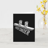 スノーボーダーパウダーチェーおもしろいザースノーボーディングチャイルド カード (黄色い花)