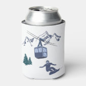 スノーボーダーパワートゥザピープルスキーリゾート 缶クーラー (缶正面)